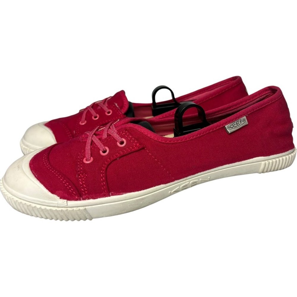 Keen Fuschia Pink Women's Slip On 100% Vulcanized Canvas Sneaker Vegan US Size 9